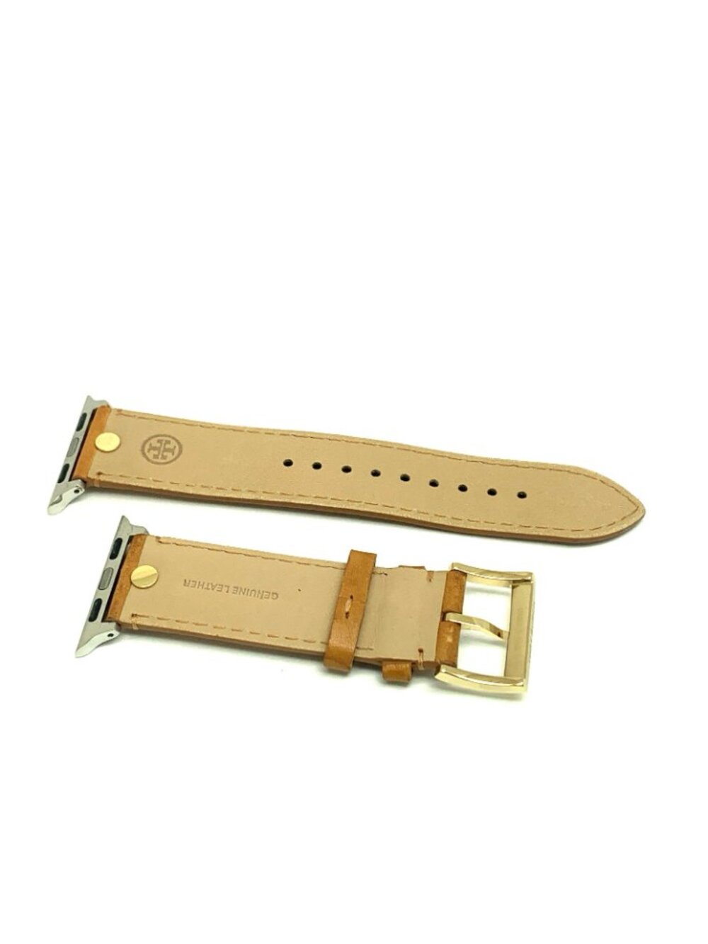 Tory Burch Apple Watch Band Case Size 38/40/41mm Brown Leather Strap TBS0092 - Picture 7 of 7